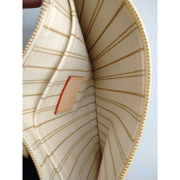 Louis Vuitton Damier Azur Neverfull MM GM Wristlet Pouch Cream Gray - Picture 5 of 8